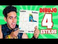 DIBUJO EN 4 ESTILOS DIFERENTE A BULBASAUR ! REALISTA, ANIME, POP ART Y CUBISTA HaroldArtist