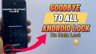 how to unlock forgotten android pattern without losing data.