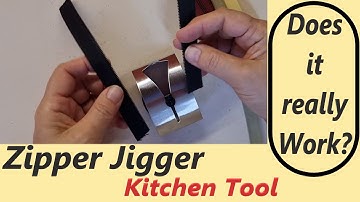 Does this really work? Zipper Jigger How to easily add slides to zips with a handy tea towel gadget