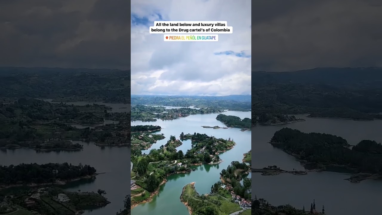 All the land below and luxury villas belonging to the Drug cartel's of Colombia 