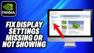 How To Fix Nvidia Control Panel Display Settings Missing or Not Showing (2025) - Easy Fix
