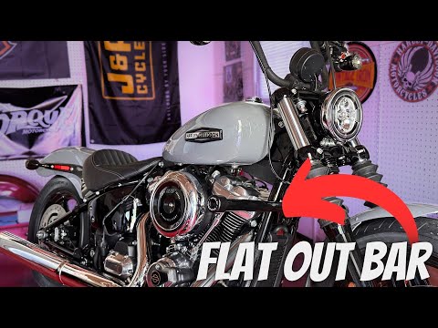 Harley Davidson Flat Out Bar install