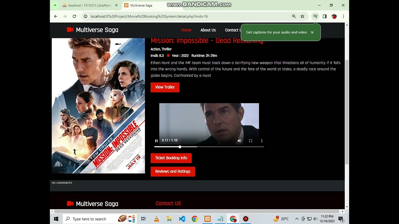Movie Ticket Booking