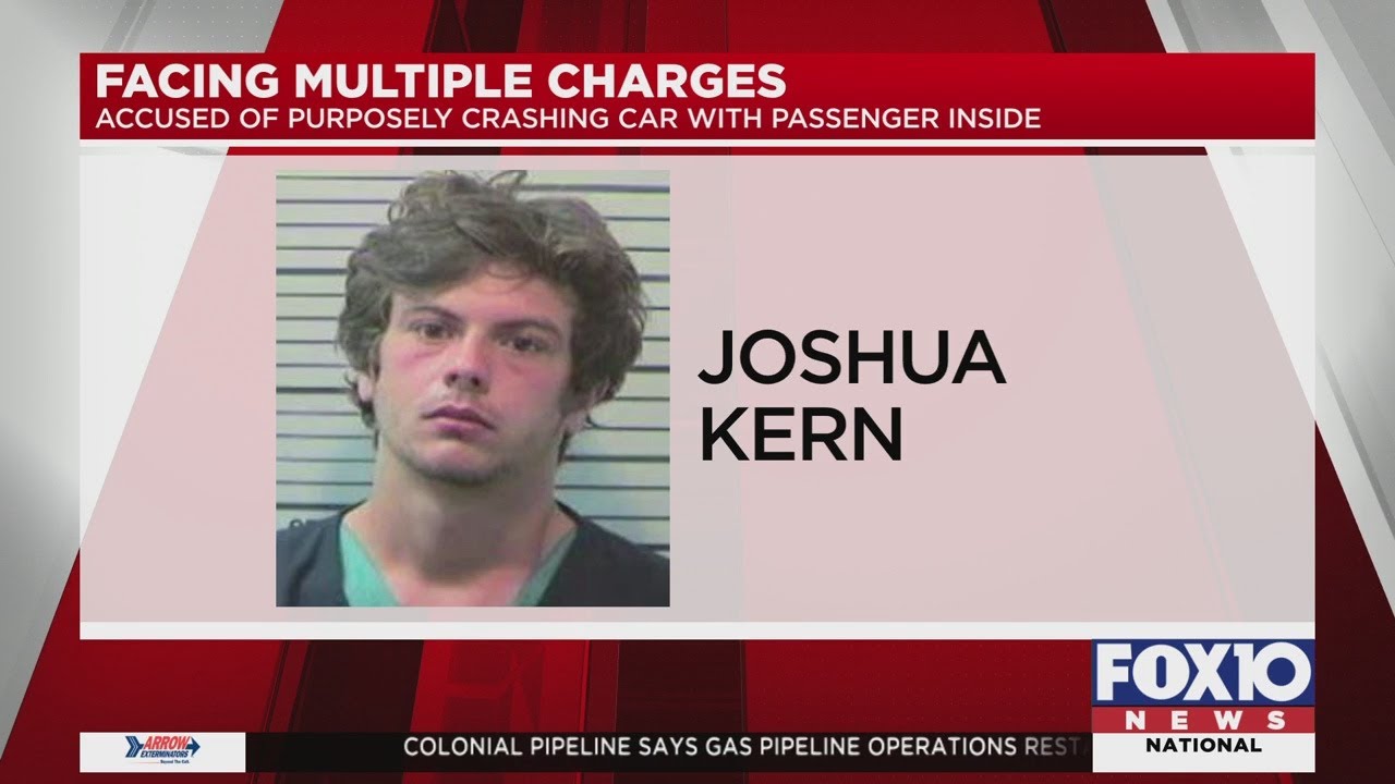 Man accused of purposely crashing car with woman inside - YouTube