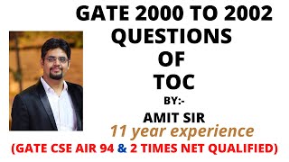 GATE 2000 TO 2002 QUESTIONS ON TOC
