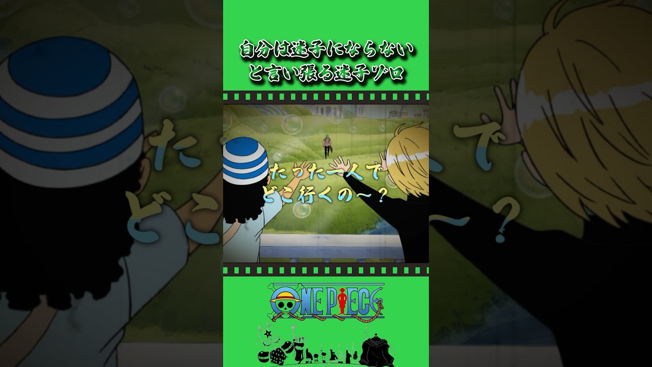 自分は迷子にならないと言い張る迷子ゾロ #onepiece #ワンピース #アニメ #雑学