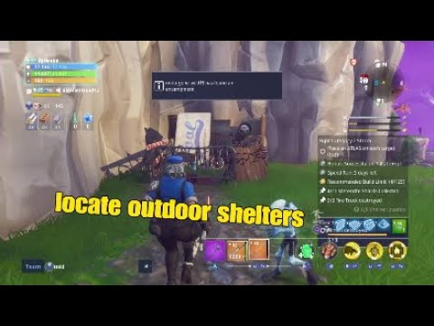 fortnite save the world how to find outdoor shelters daily quest part 1 - fortnite landmark discovered
