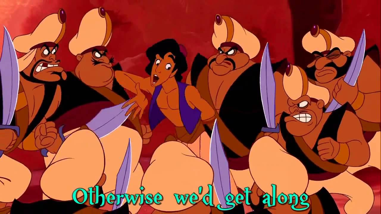 Aladdin One Jump Ahead Sing Along Lyrics Youtube