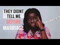 4 THINGS I WISH I KNEW BEFORE I GOT MARRIED || Bemi.A