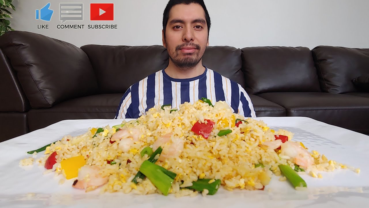 HOMEMADE SHRIMP EGG FRIED RICE 먹방 