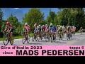 Giro d'Italia 2023. Tappa 6 Napoli.. Vittoria per Mads Pedersen
