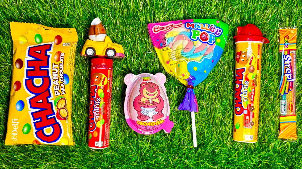 Satisfying Video Asmr : Sweet Rainbow Color Lollipop unboxing chocolate giant rainbow candy asmr