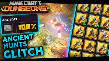 Overpowered Ancient Hunts Glitch - (Farm Gilded Items Easily in Minecraft Dungeons)