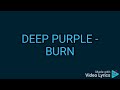 Deep Purple - Burn - (karaoke) Mp3 Song