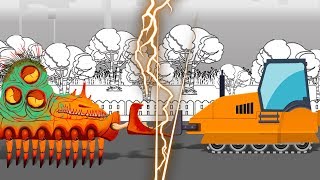 Good and Evil | Trencher | Construction Truck Cartoon