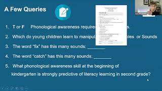A 20th Year Celebration of Scarborough s Reading Rope - Phonology Phonemic Awareness Session 2