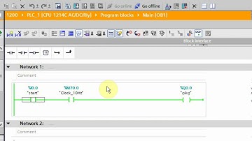 Tiaportal s71200 Siemens PLC Clock memory bit (Flaşör)uygulaması