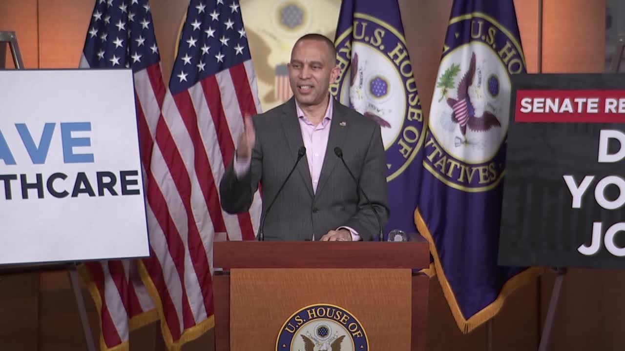 'Pass the damn bill': Hakeem Jeffries calls on Senate GOP to pass health care bill