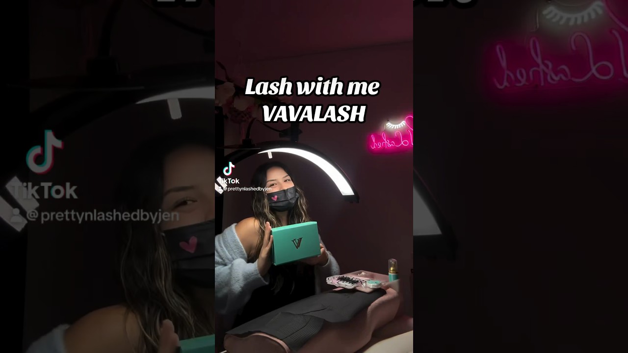 Lash with me using VAVALASH❤️ use code "jen10" to save money🎁