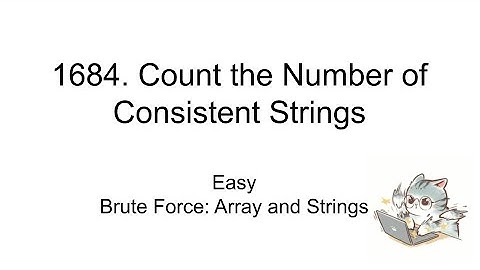 9/12/24: 1684. Count the Number of Consistent Strings