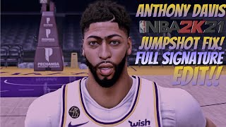 Anthony Davis Jumpshot Fix Full Signature Edit The Brow