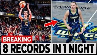 Caitlin Clark & Indiana Fever BREAK 8 WNBA RECORDS vs Paige Bueckers & Dallas Wings!