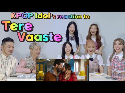 K-pop girl group's reaction to watching Indian MV, which topped the chart🔥Tere Vaaste👯‍♀️HashTag