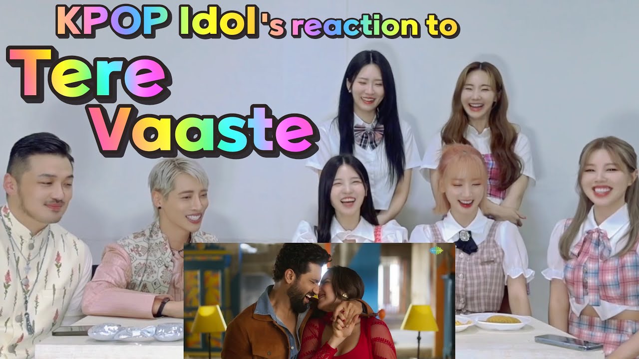 K-pop girl group's reaction to watching Indian MV, which topped the chart🔥Tere Vaaste👯‍♀️HashTag
