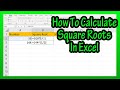 Excel Square Root Calculation Quiz
