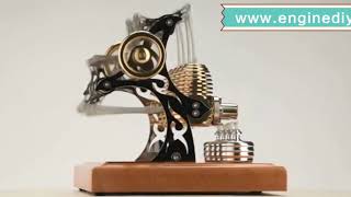Stirling Engine Kit High-end Precision Four Cylinder Mechanical Engine - Assembly Required Engine