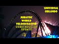 Universal Orlando Resort Jurassic World VelociCoaster Construction Update 1.2.2021 Testing Continues