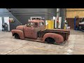 Bagged 1948 Chevy 3100 5 window s10 frame swap