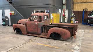 Bagged 1948 Chevy 3100 5 window s10 frame swap part 1