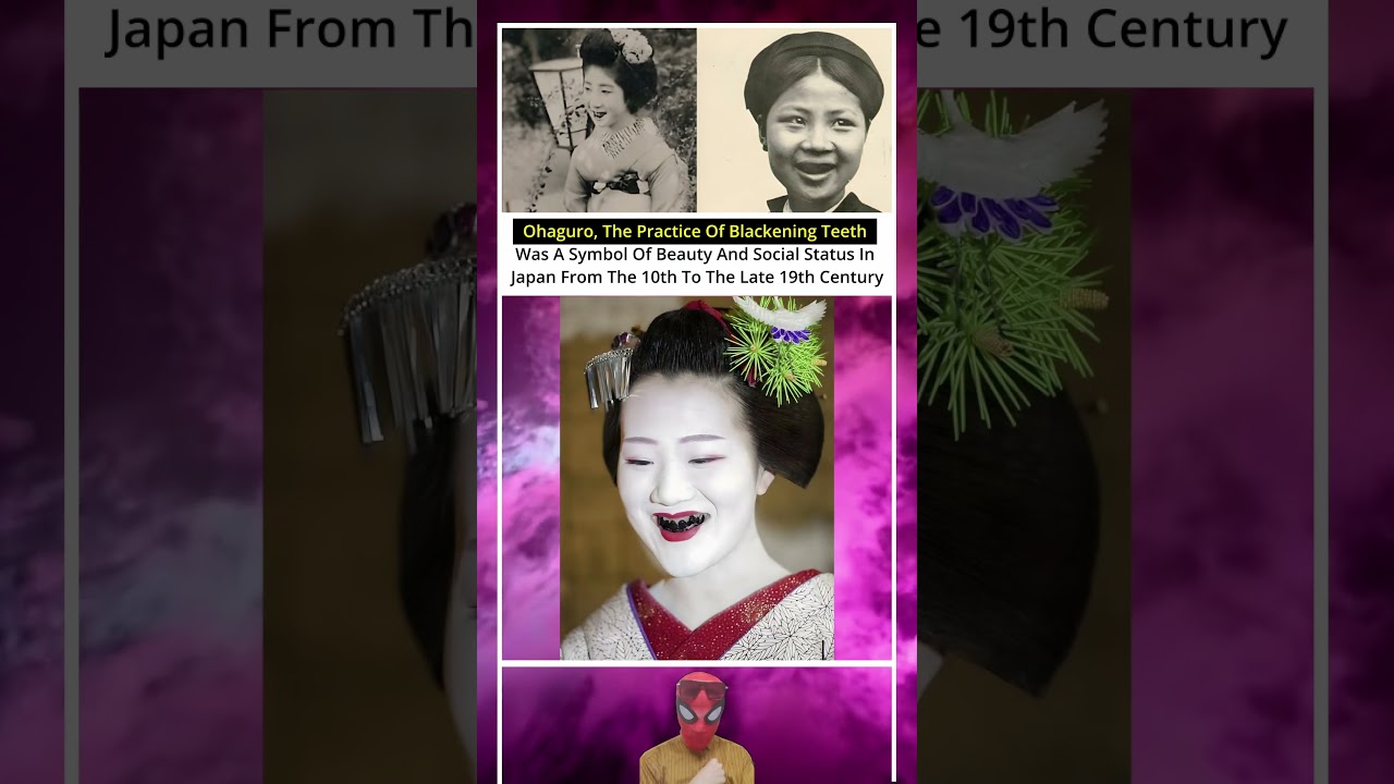 Ancient Japan's BEAUTY STANDARD was BLACK TEETH