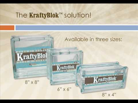 Kraftyblok Rectangular Glass Block