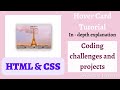 1. Create a hover image using HTML & CSS | Challenges and projects