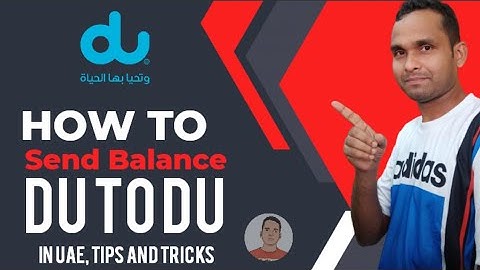 How to send balance du in UAE | How to transfer credit to du number in Dubai | t&tech support