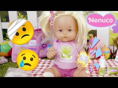 Nuova Nenuco Cure con gesso vero! 🤕😭 Si fa male nel parco
