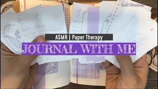 Lavender 💜 | Junk Journal | Creative Journal | Paper Sounds | ASMR | Scrapbook
