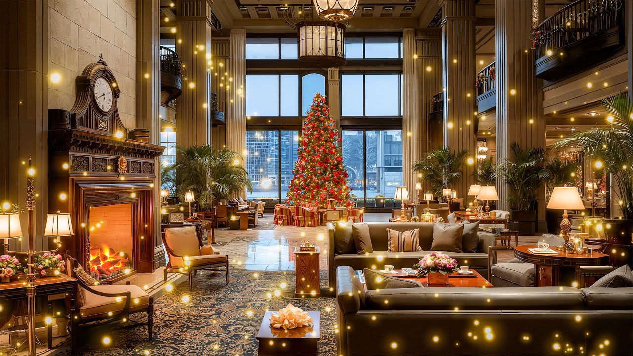 Background Music For A Luxury Hotel Lobby | Happy New Year 2026 - Jazz Saxophone A Peaceful New Year