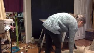 VanLife: Burlap panels