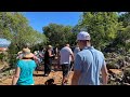 Wow  so many pilgrims at the blue crosses medjugorje