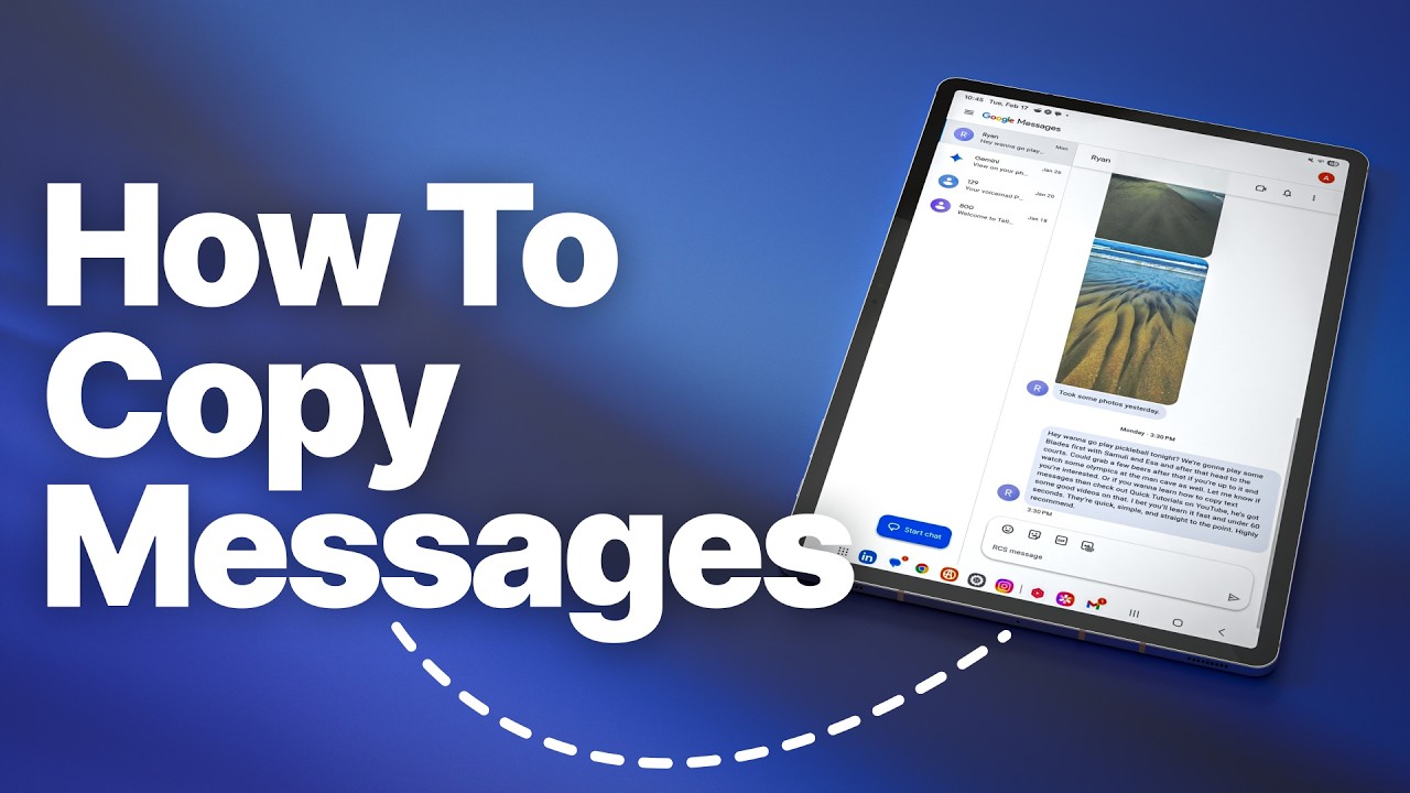 How to Copy Text Messages on Android Tablets (Copy & Paste + Forward ...
