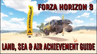 Forza Horizon 3 - Land, Sea \& Air achievement Guide - Hoonigan Car Pack