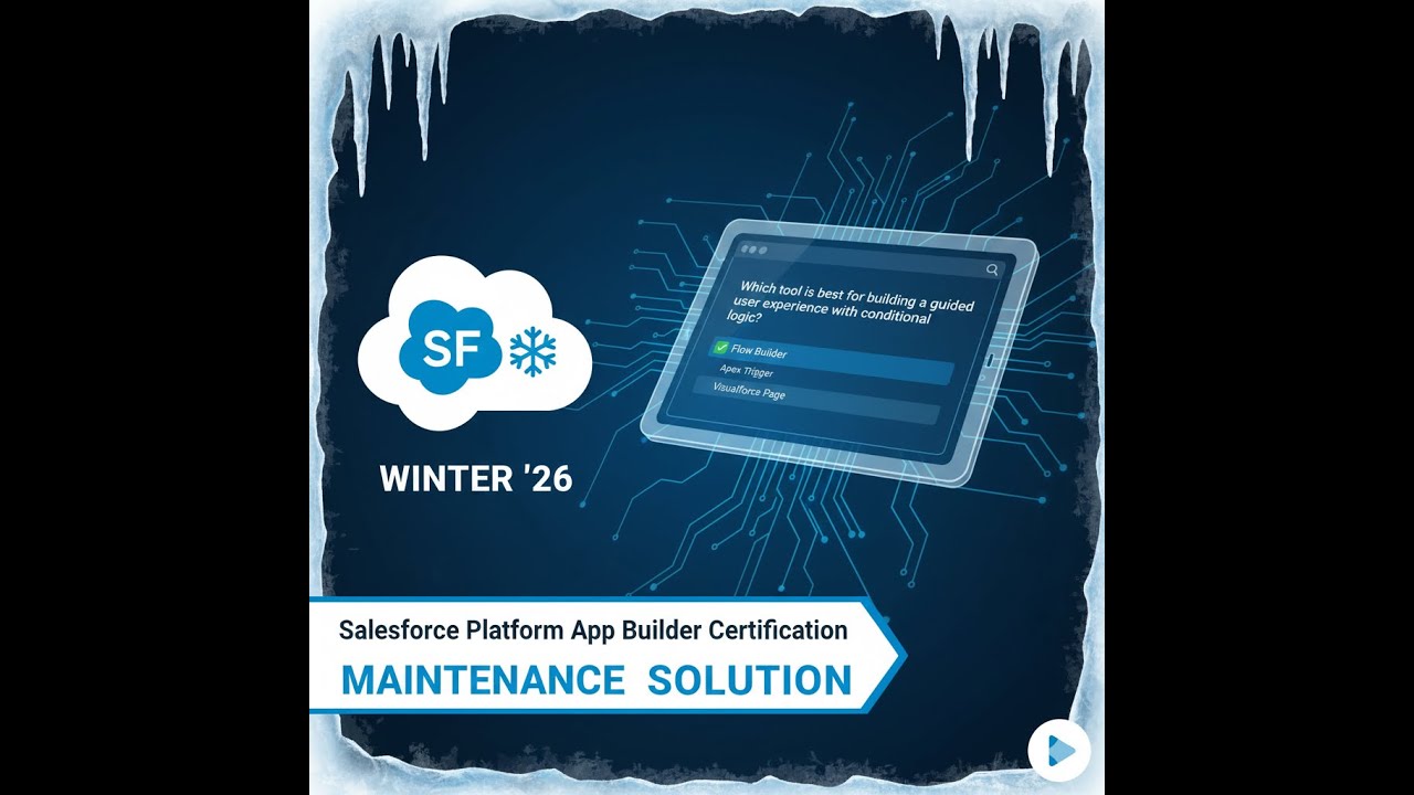 Platform App Builder Certification Maintenance Winter '26 Solution