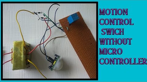 How to make motion switch without microcontroller