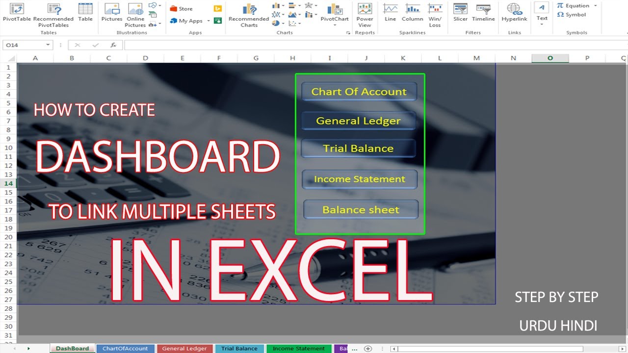 STEP BY STEP instructions to Create Dynamic Dashboard in Excel URDU ...