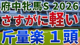 府中牝馬ステークス2026 追い切り後【買いの1頭】公開！斤量に恵まれた馬が波乱を呼ぶ一戦！前走の敗戦が隠れ蓑になる１頭は？