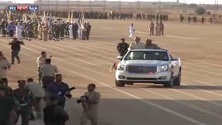 عرض عسكري للجيش الوطني الليبي شرقي بنغازي
