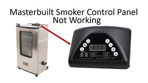 Masterbuilt Electric Smoker!!! Digital Control Panel Display Stopped Working-How To Bypass It